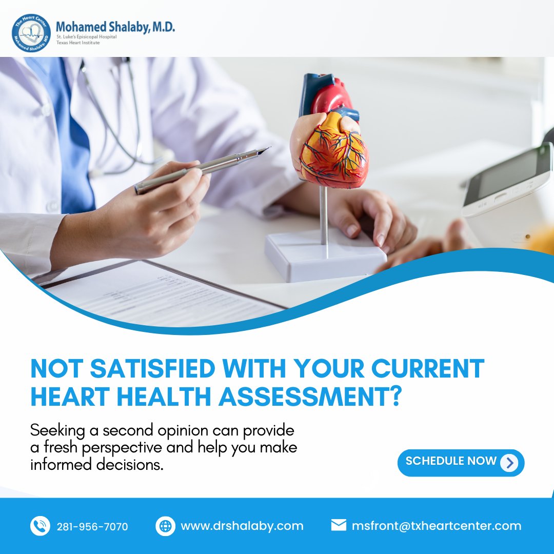 mlashalaby's tweet photo. Seeking clarity on your heart health? Get a second opinion from Dr. Shalaby, an experienced cardiologist. Don’t settle for uncertainty! 💕🩺
Learn more at https://t.co/SvXZigobpL! #HeartHealth #ExpertAdvice #Cardiology #SecondOpinion #Wellness https://t.co/2crZg5pRtJ