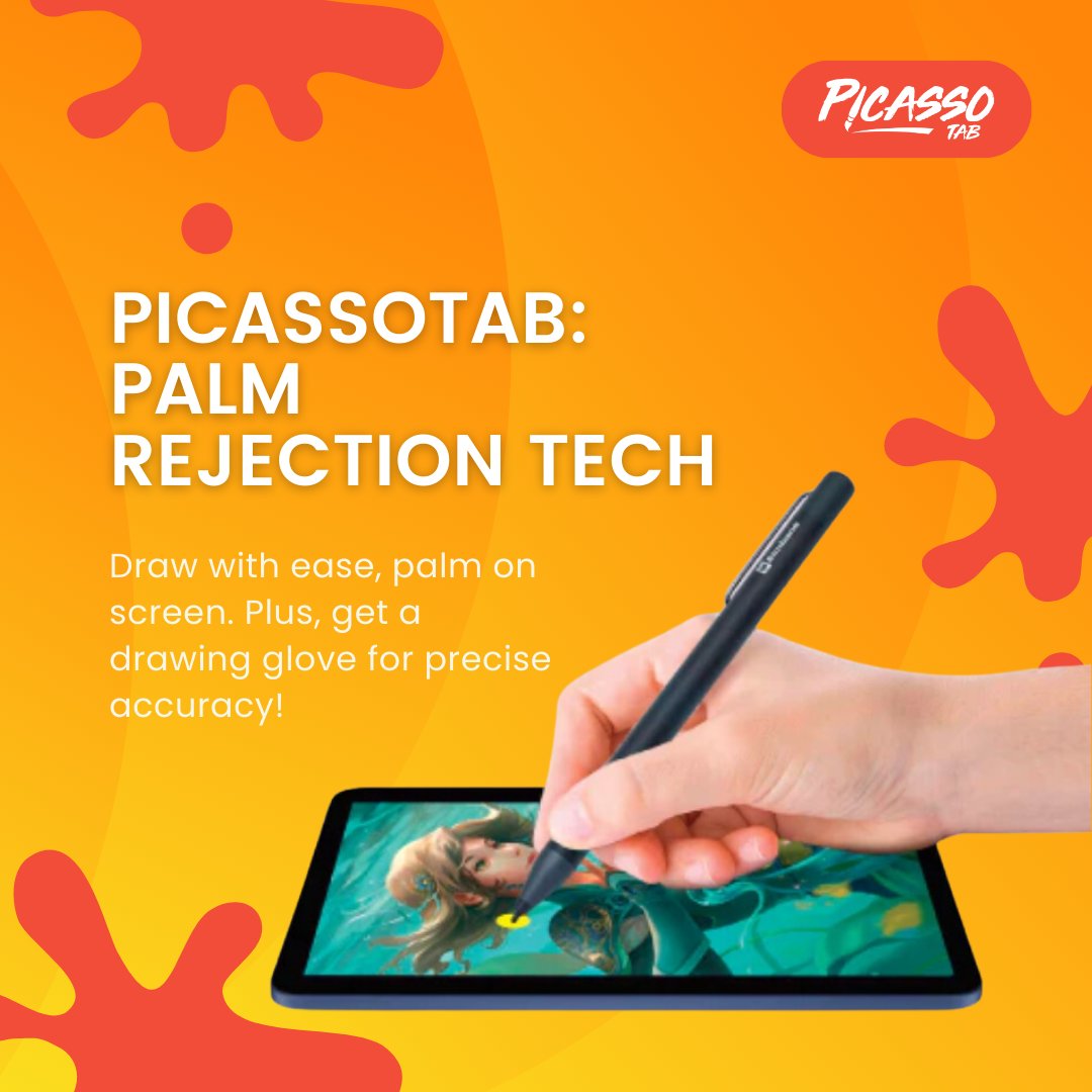 SimbansDotCom's tweet image. Discover effortless drawing with PicassoTab&apos;s Palm Rejection Tech! 🎨 Embrace precise accuracy with the included drawing glove, enhancing your experience.

Don&apos;t forget to use #picassotab for a chance to be featured on our page

amazon.com/PicassoTab-Dra…
.

#picassotab #digitalart