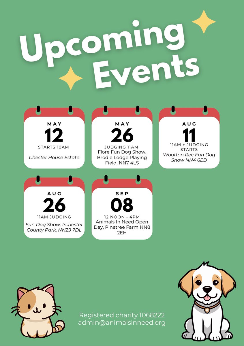 Including this weekend at T’s Cafe in pitsford, we’ve got a lot of events coming this year! #fundraisingevents #northamptonshire