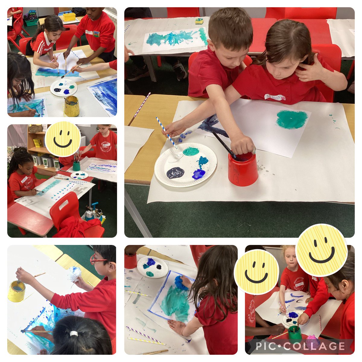 Year 2 has been creating seascapes for our new topic to infinity and beyond!