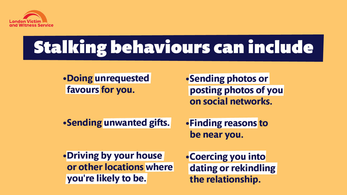 Some stalkers work hard to prevent raising concerns in their victim, but instead concentrate on creating a trusting relationship, which they can then later abuse. If you think you’ve been a victim of #Stalking, we can support you. 📞0808 168 9291 💬londonvws.org.uk