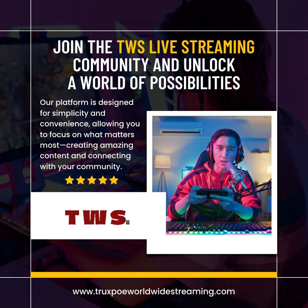 Make a statement with #TWSLiveStreaming! Customize your brand and leave a lasting impression. #BrandCustomization #PersonalBrand #BrandingIdentity #BrandImpact #OnlineReputation #DigitalPresence