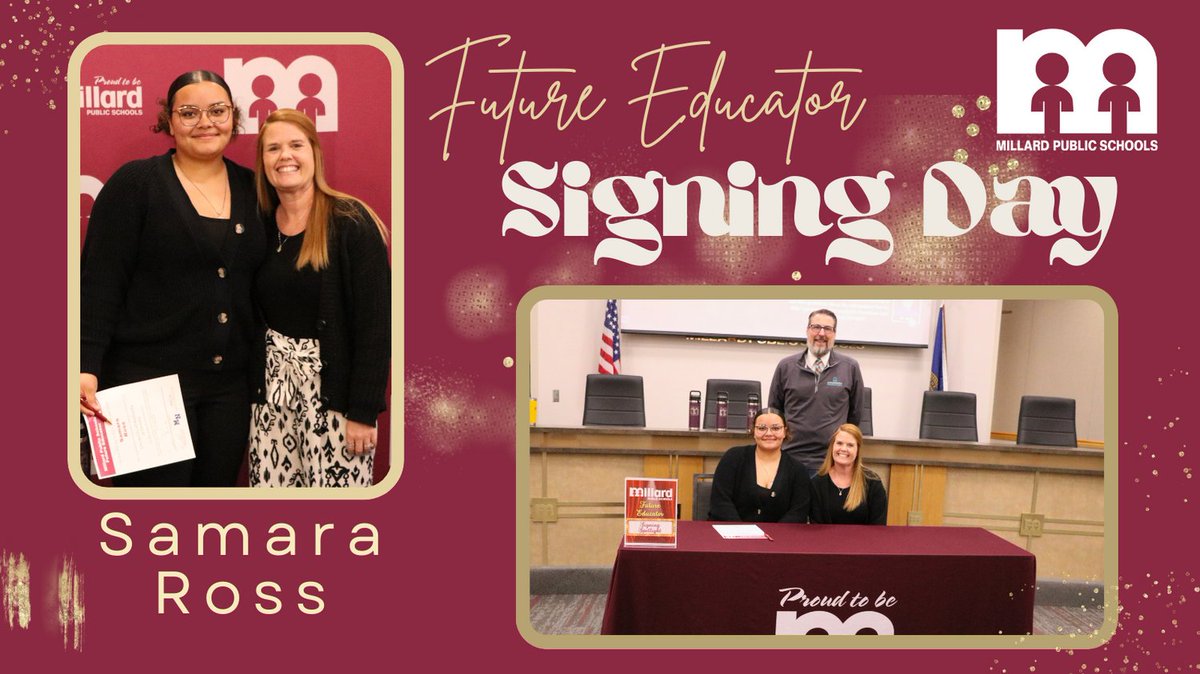 Congratulations, Samara! Millard Public Schools was proud to help celebrate with you on Future Educator Signing Day! #Proud2bMPS #SHINEwithMPS #FutureEducator