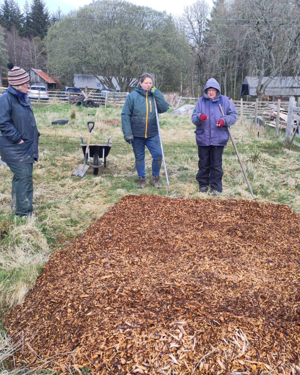 Our Huntly Growing and Learning session today braved some very up and down weather to get seeds sown and ready to grow! #communitygardening #growingandlearning