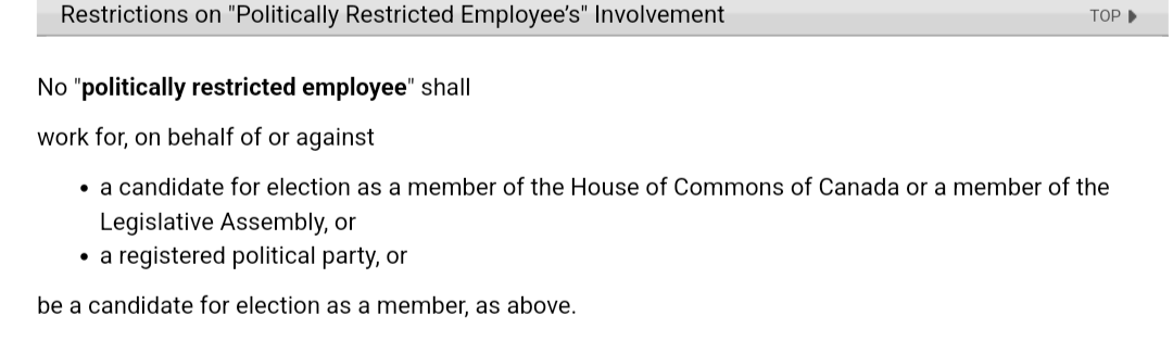 Serious #NBPoli question for @Gov_NB. How is this guy, who is a GNB employee giving advice to @premierbhiggs, not in violation of the Political Activity of Public Servants policy?