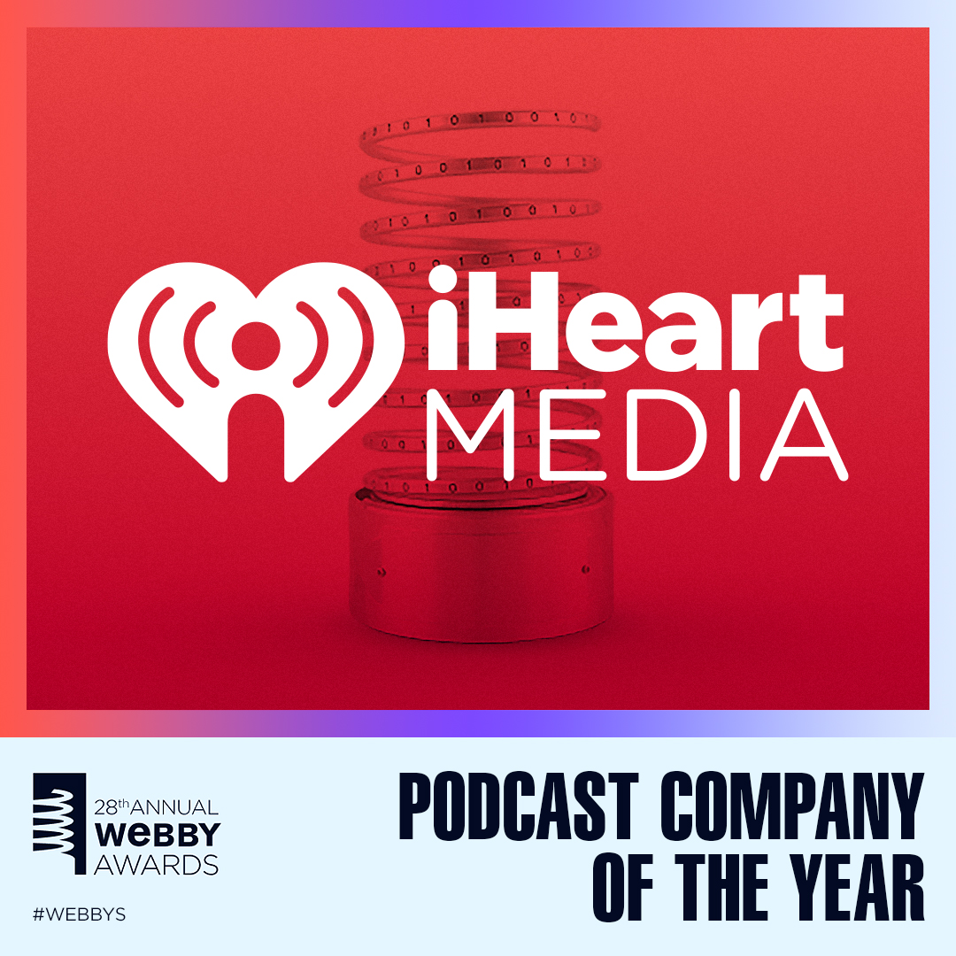 This is such a huge honor! Thank you to @thewebbyawards for this recognition and to all of our podcasts that call #iHeart home! #thewebbys ❤️ 🎙️