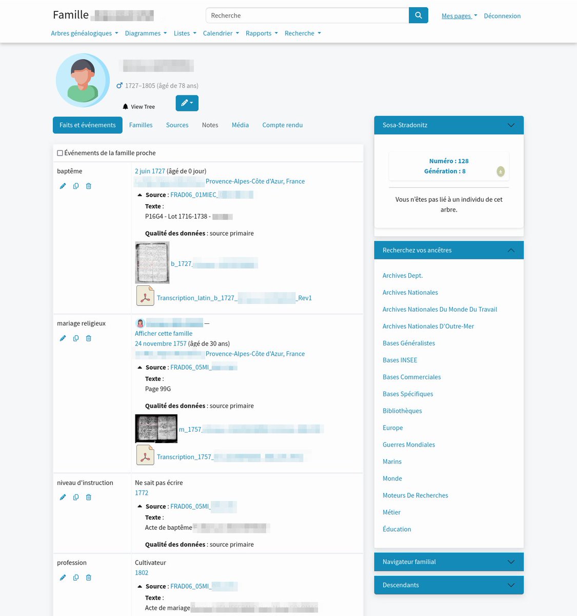 J'ai mis à jour #webtrees avec plein de nouveautés 
- Nouveau design
- Responsive amélioré pour mobile/tablette
- Nouveau plugin de recherches
- Génération automatique des comptes rendus de recherche
- Visualisation dynamique des arbres
- et plus encore...
#genealogie