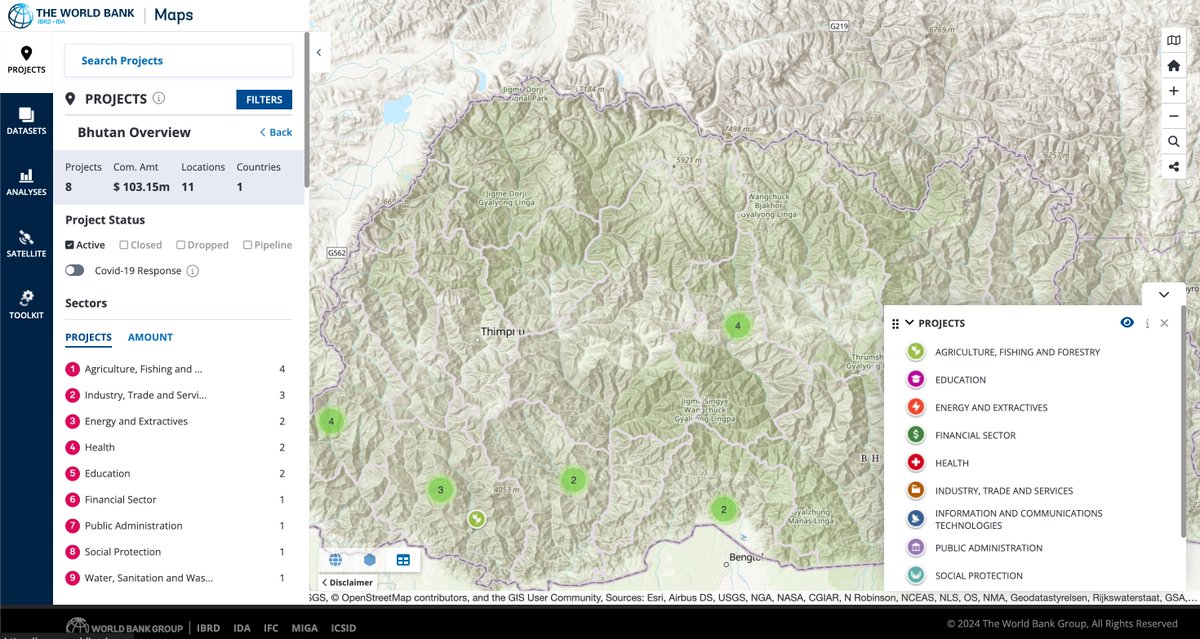 What is the GEF doing in #Bhutan? 🧐 Visit our interactive platform, the GEF Geospatial Platform, that maps the locations of the GEF's investments in the country and all over the world: wrld.bg/esVA50RmH3p