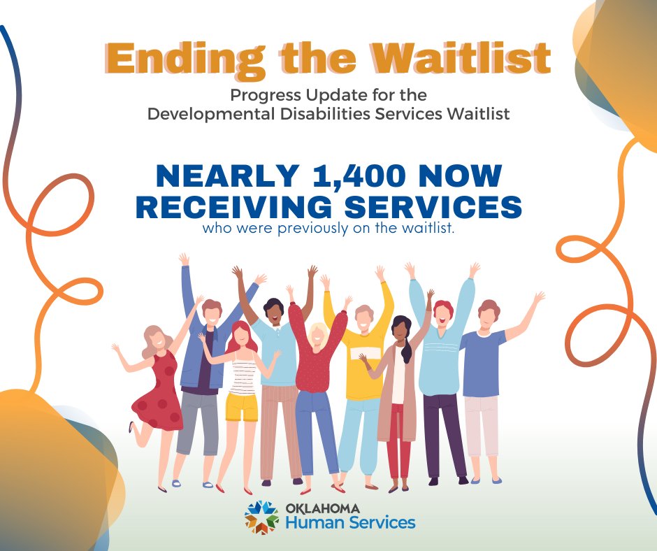 🌟 Exciting News! 🌟 Oklahoma Human Services is thrilled to share the remarkable progress towards ending the Developmental Disabilities Services Waitlist in Oklahoma! Curious about the details? Dive into the latest data on our website: oklahoma.gov/okdhs/services…