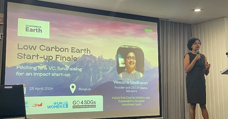 Today, 14 climate-tech startups take the stage in Bangkok at the LowCarbon.Earth Accelerator Finale! Pitching to investors, networking, & driving sustainable innovation forward. More updates OTW👉 #EmPowerForClimate #GO4SDGs @unwomenasia @earth_massive @Adriana_GO4SDGs