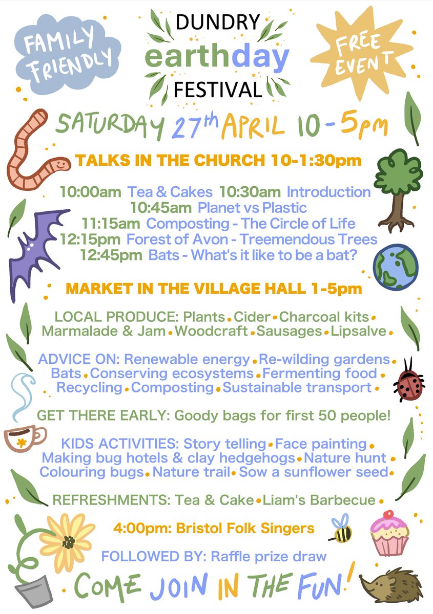 We'll be at #Dundry's earth day festival on Saturday! We'll share our top tips on home improvement plus how you can get involved in local 'open homes' events to get valuable tools & advice for your retrofit project and inspiration from other's experiences. See you there!