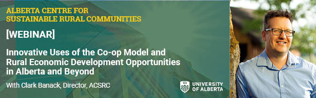 Join @acsrc Director Clark Banack for a Webinar on May 9 to learn more about our final report on Co-ops and Rural Economic Development! Register here: ualberta-ca.zoom.us/webinar/regist… @UofA_Augustana @UAlberta @UofAALES