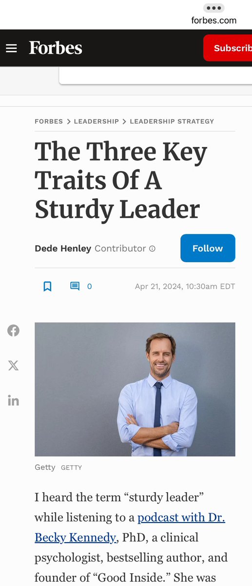 .@Forbes puts a stock photo of a man under the title of a leadership article written by a woman who was inspired by the work of another woman. *sigh*