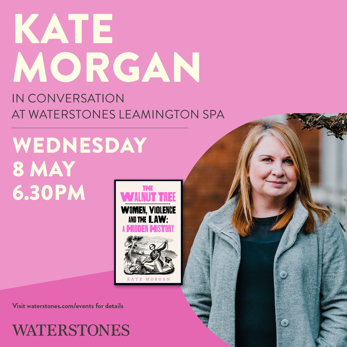 We are so delighted to host the wonderful Kate Morgan on the 8th May to discuss her latest book The Walnut Tree! You can get your tickets here waterstones.com/events/in-conv…