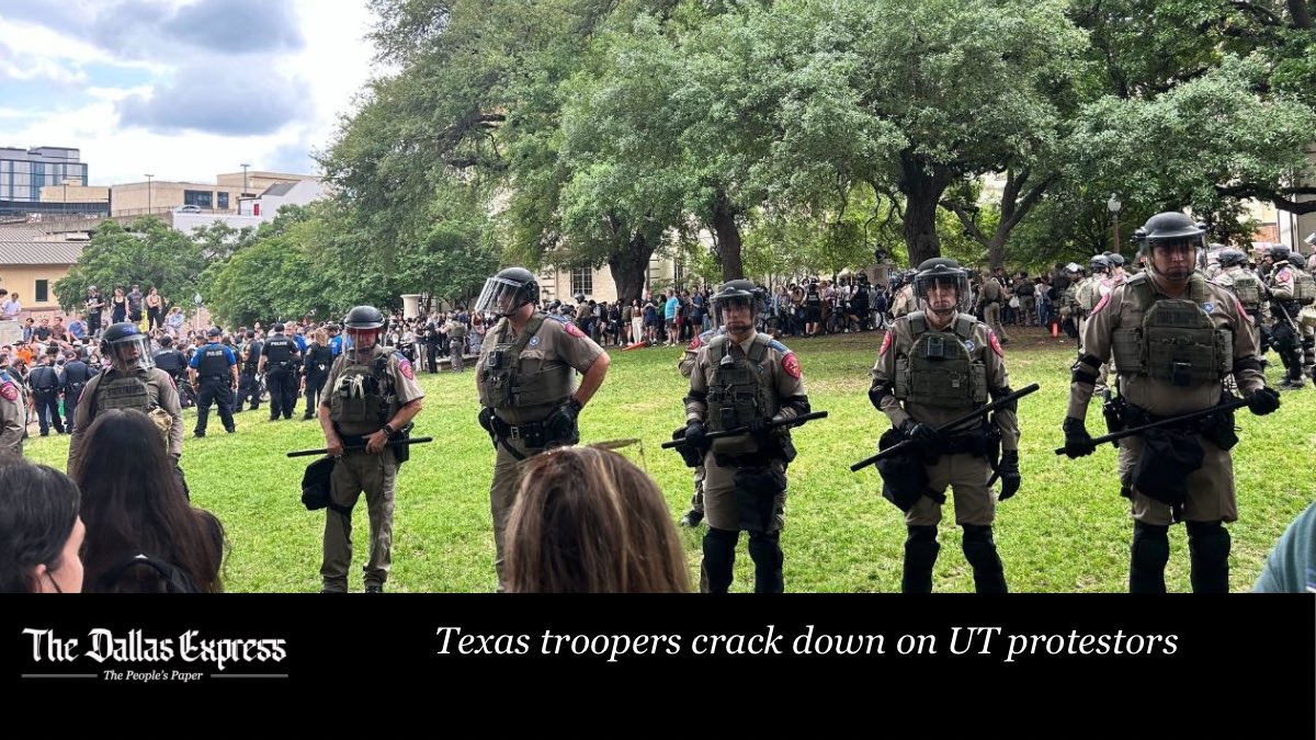 CAMPUS CHAOS: Texas state troopers and Austin police shut down an anti-Israel protest held on campus at the University of Texas at Austin Wednesday that resulted in over a dozen arrests.