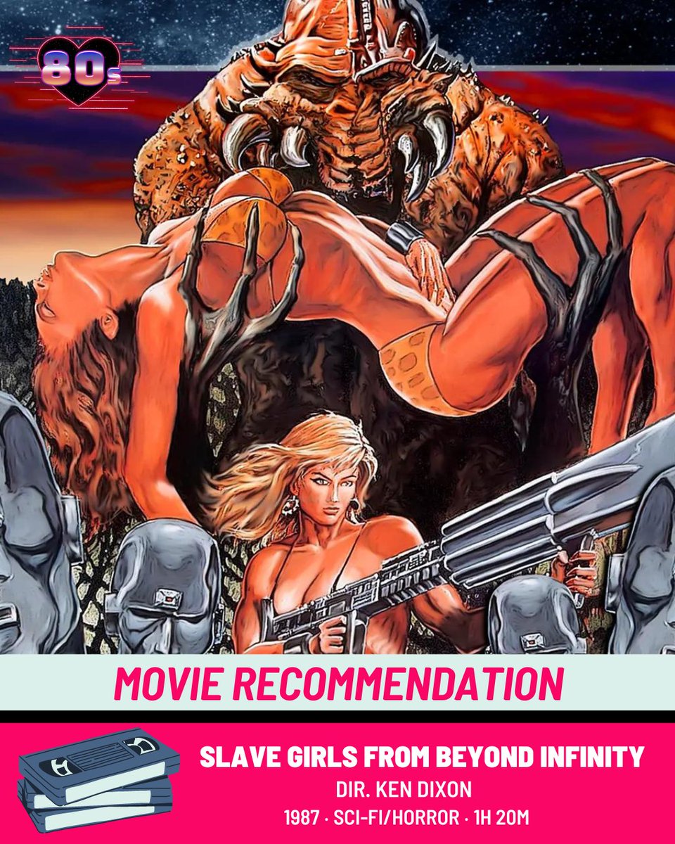 Lovingthe1980s's tweet photo. Your 80's movie recommendation of the day: Slave Girls From Beyond Infinity(1987) 📷
#Lovingthe80s #80sNostalgia #80smovie #SlaveGirlsFromBeyondInfinity #CindyBeal #ElizabethKaitan https://t.co/Y7ikOQiXQW