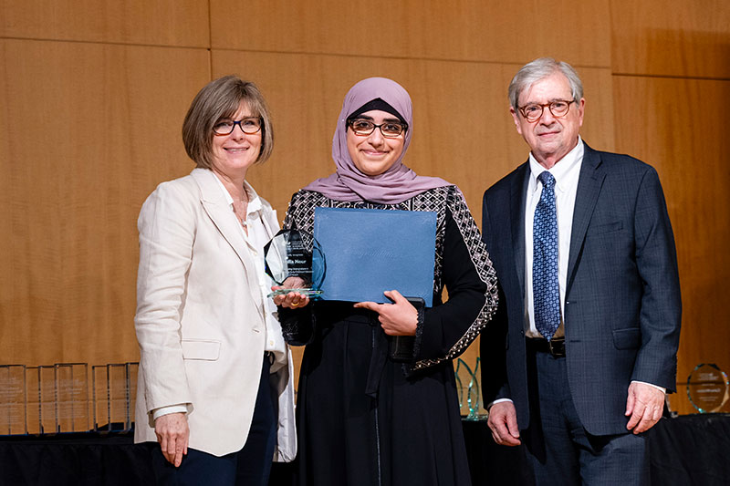 Honors Day award recipient Halla Nour believes there’s a ripple effect when it comes to teaching: Whether you work with students for a semester or an academic year, your influence extends for years to come. Read more: t.gsu.edu/3xRIZ4N