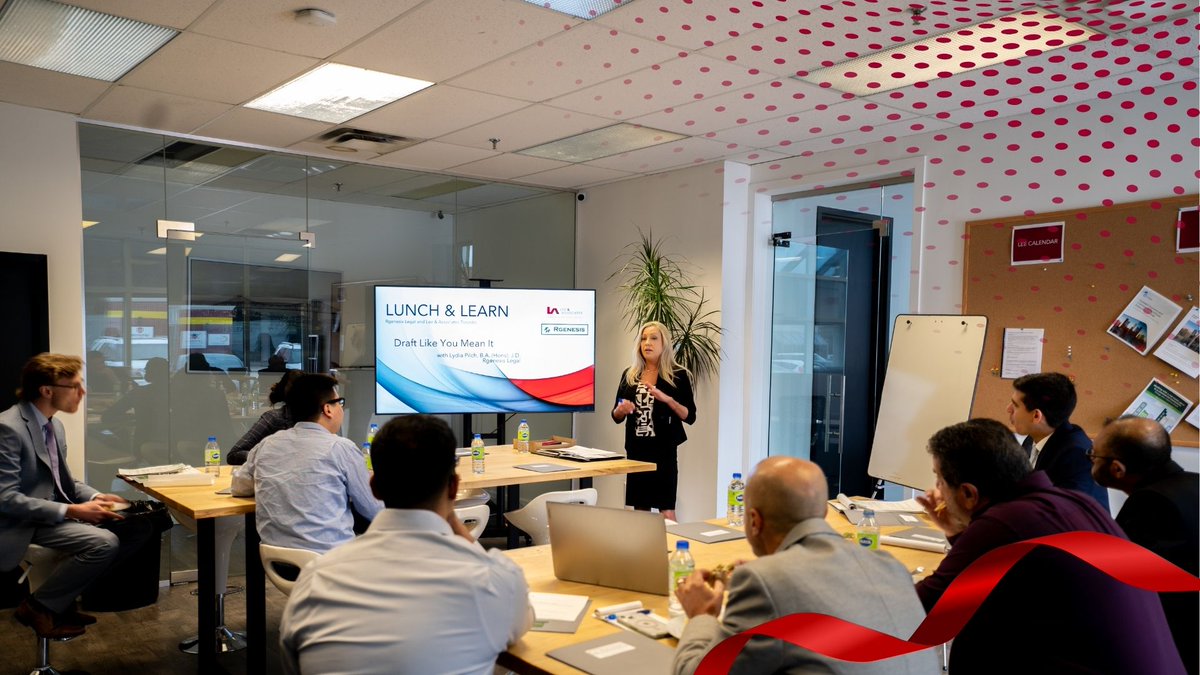 Lee &amp; Associates Team Toronto extends a warm thank you to Rgenesis Legal for an enlightening lunch and learn session at our Mississauga office!
