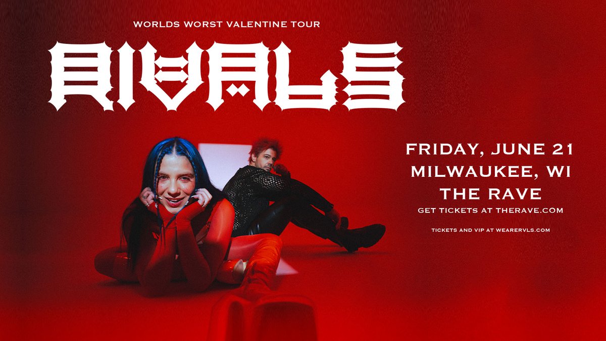 NEW SHOW: Genre-blending LA rockers, @wearervls, make their debut at The Rave on Friday, June 21st! 💙🤘

Tickets go on sale this Friday at 10AM » therave.com/RIVALS