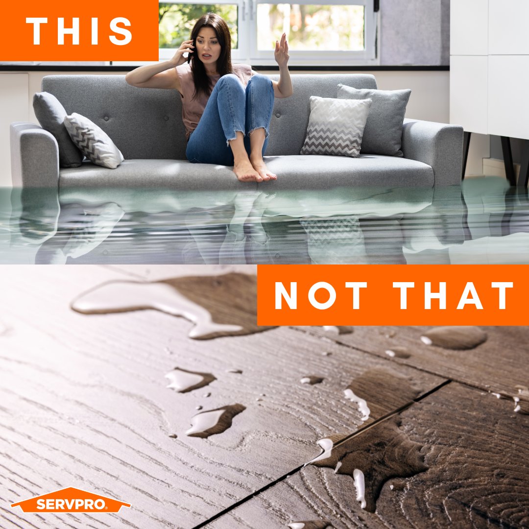 Know when to call SERVPRO.☎️ #ThisNotThat