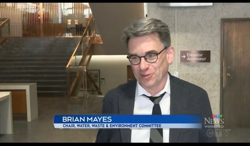 On CTV , gesticulating wildly, about my frustration w/ debate over 2030 vs 2032 completion date for North End Sewage plant when three levels of govt still need to allocate all of the funds for the $1B construction cost.