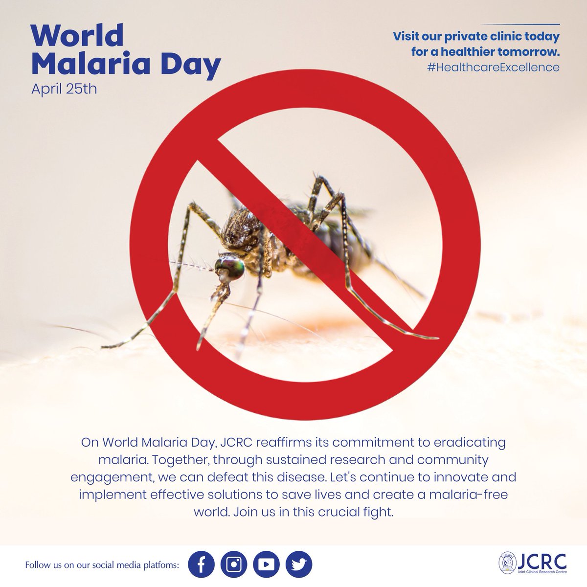 Today on World Malaria Day, we stand united in the fight against malaria. Through innovation and collaboration, we can defeat this preventable disease. Support global efforts and spread awareness. Let’s end malaria for good! #EndMalariaNow