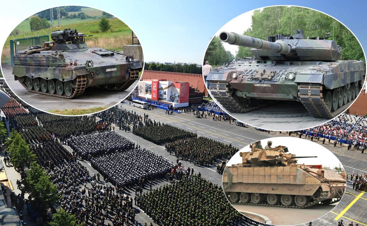 Today I saw that on May 9, at the parade in Moscow, there will be a circus for patriots, the army of Russian occupiers is going to bring dozens of samples of Western equipment from 12 countries that they managed to capture or destroy at the front: a Leopard tank, Bradley infantry