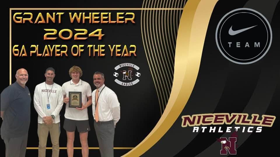 An incredible soccer season just got even better. A huge congratulations goes to Grant Wheeler on being selected as the 6A player of the year for the state of Florida. We are proud of this team and their accomplishments both on and off the field. Congratulations Grant!