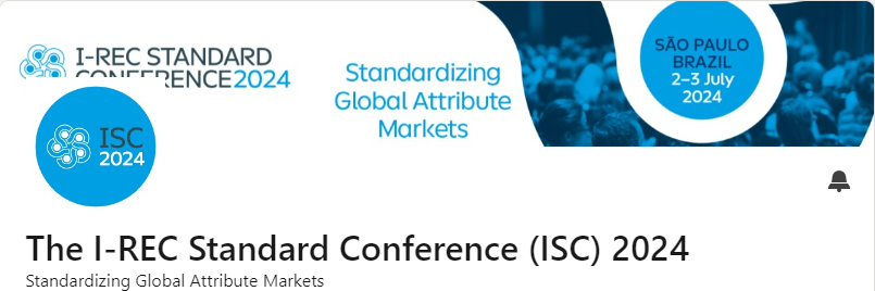 The I-REC Standard Conference #ISC2024 will take place in São Paulo on 2 & 3 July 2024 and is the best platform for exchanging expert knowledge on tracking and attribute markets and I-REC around the world. At ISC 2024, you will hear from leading experts: trackingstandard.org/isc-2024/