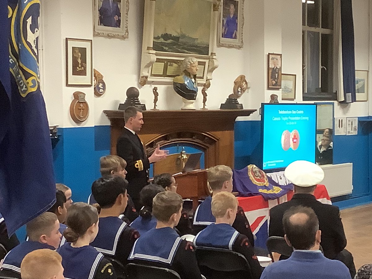 Honoured to attend Twickenham Sea Cadet Unit 341 with other VIP’s at TS Saumarez to see them receive the Canada Trophy for being the ‘BEST’ Sea Cadet Unit in the U.K! Yes our Sea Cadet Unit! Wow, what a fantastic achievement under the command of Lt Cdr Martyn Mayger RN & his team
