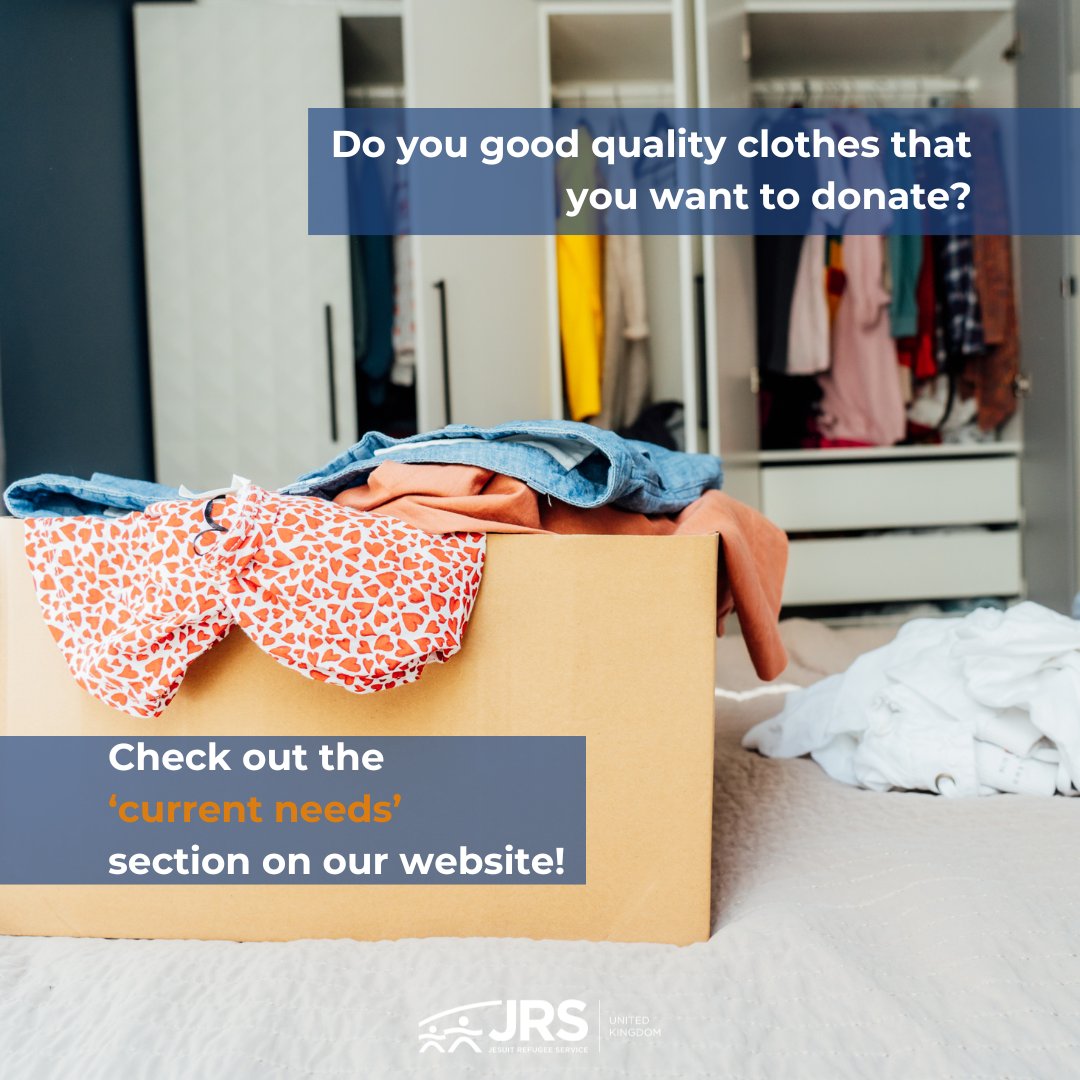 Not sure where to donate your spring clean items? We are always looking for good quality clothing for people who are destitute asylum seekers & visit our JRS Shop here in Wapping, as well as people who are held at the Immigration Removal Centres. To donate:jrsuk.net/current-needs/