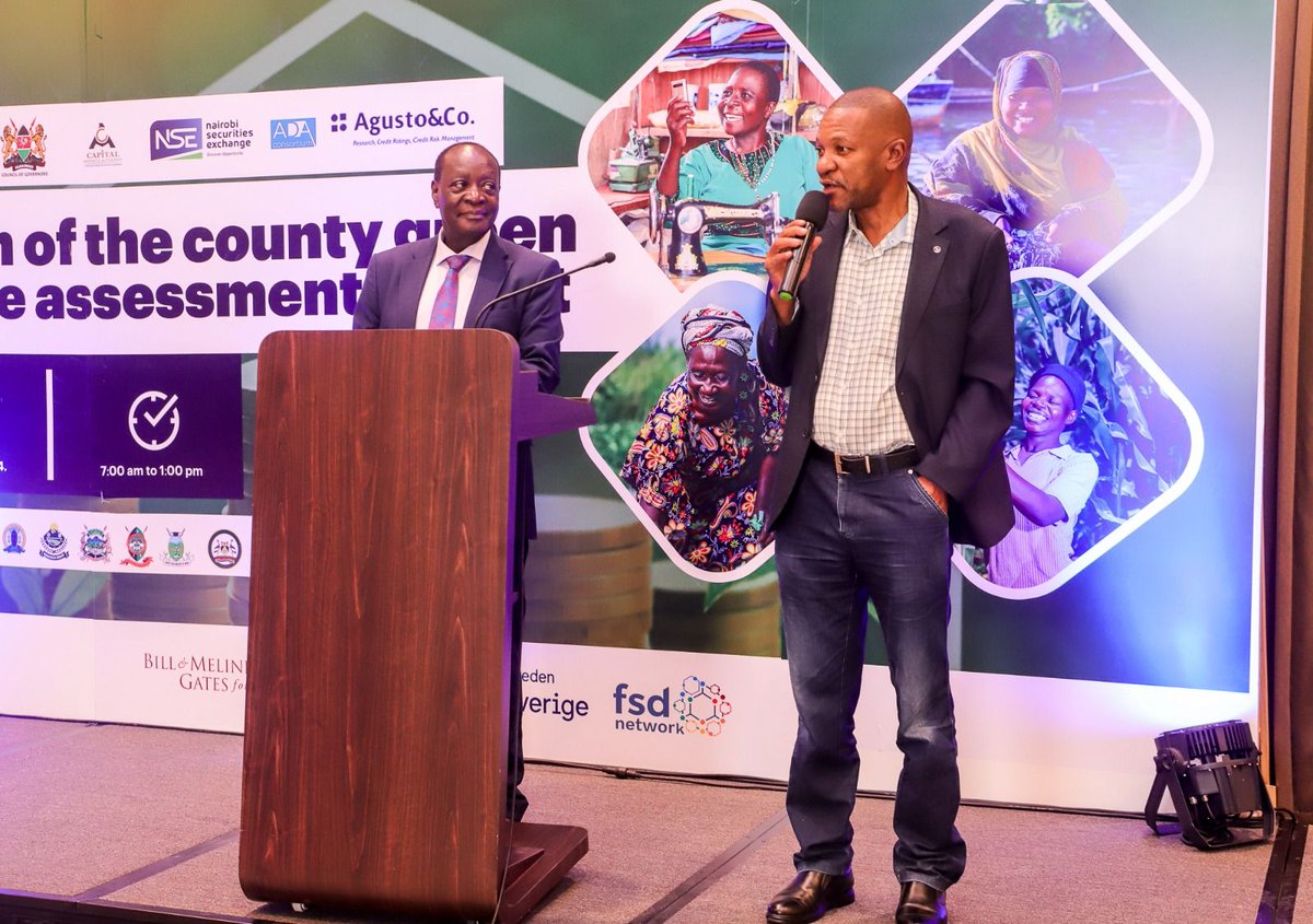 1/3 Attended launch of the County Green Finance Assessment Report. The reports for the pilot 10 counties of @VihigaCountyGov, @KisumuCountyKE, @TaitaTaveta006, @LaikipiaCountyG, @OfficialMakueni, @Nandi029, @NairobiCityGov, @embucountygovt, @WajirKE & @County_20 signifies