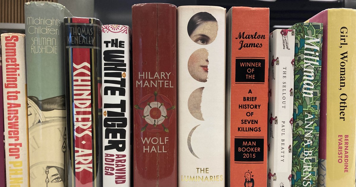 As you go into zone D on level 4 of Headington library, there is a collection of Booker Prize shortlisted and winning novels on your left. Previously these could only be used in the library, but the 2001-present titles can now be borrowed using your student or staff card.