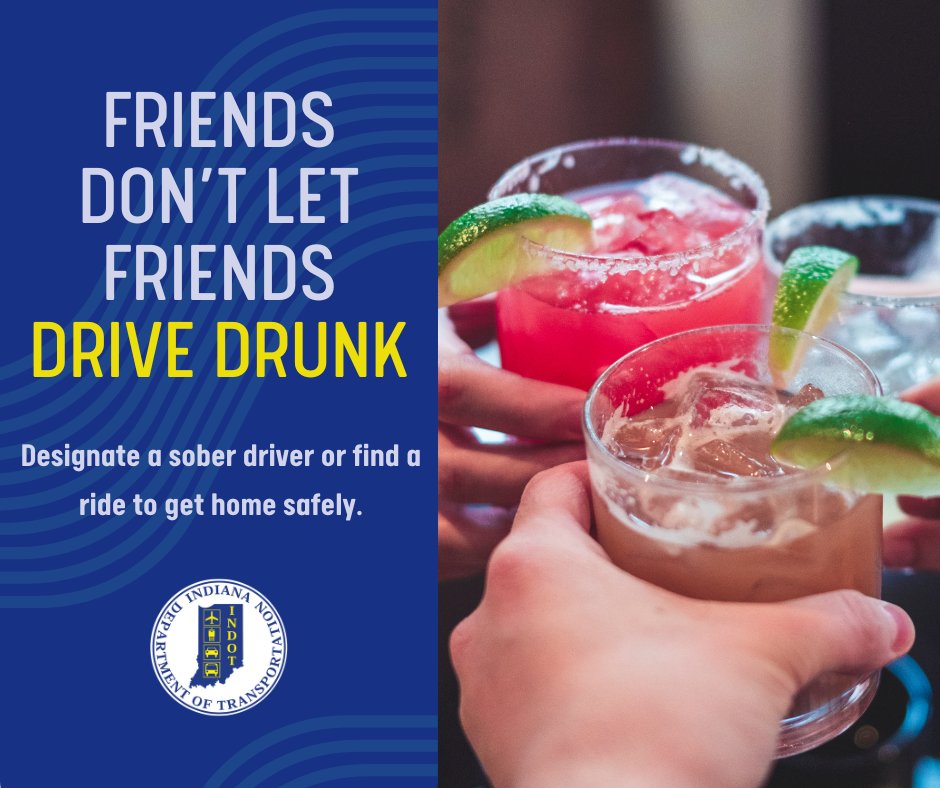 If you're out enjoying a drink today, please enjoy responsibly. Don't get behind the wheel after you've had a drink. Let's all get home safely!