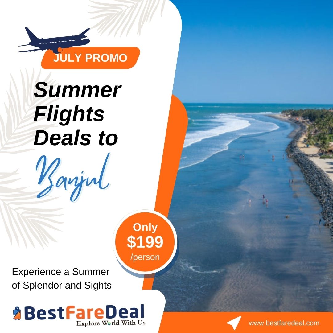 Visit one of the world's megacities with nonstop flights to Banjul Book Now at #Bestfaredeal.
Book now: bestfaredeal.com/flights-to-ban…
Or Call Now: +1-301-882-1363
#banjul #fly #plane #airplane #flight #travelgram #instatravel #holiday #flightsbooking