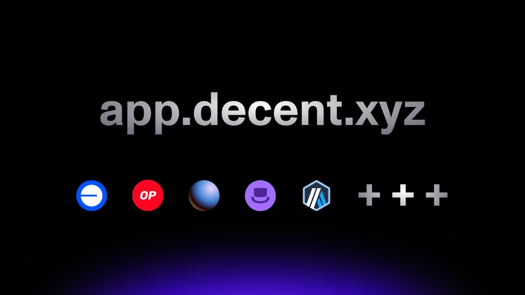 Swap any ERC-20 seamlessly across the Superchain and beyond, instantly Try it for yourself now in the Decent app and let us know what you think! 🔵🔴🟣🎩‼️➕