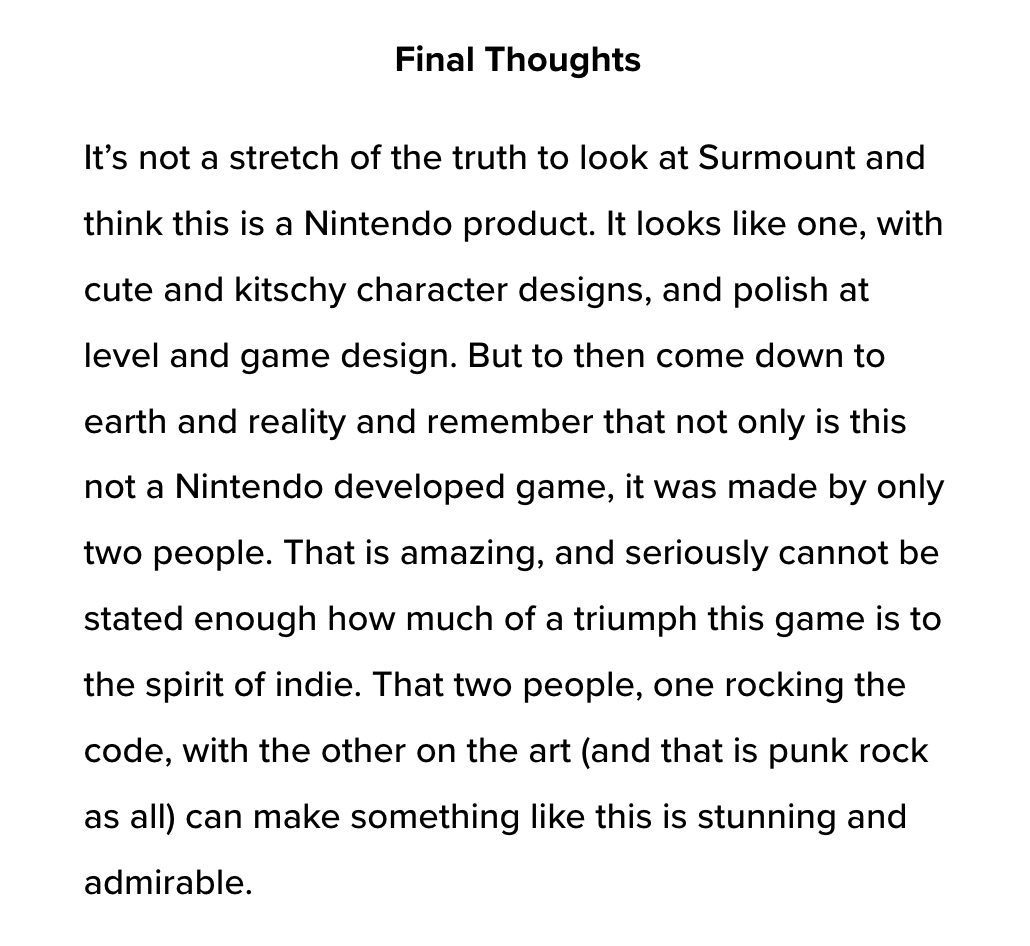 Reading this part felt so good, thanks for the great review <a href="/SixOneIndie/">Six One Indie</a> 🙏🏻