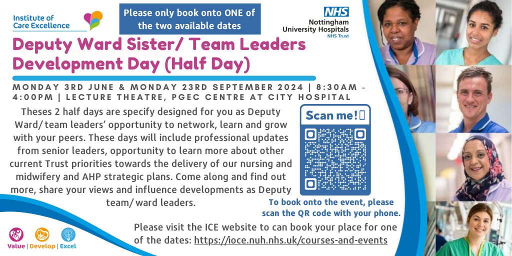 NUH Nursing (@nuhnursing) on Twitter photo 👇Deputy Ward Sister/ Team Leaders of <a href="/nottmhospitals/">Nottingham University Hospitals</a>!
Our development days are an opportunity to network, learn and grow with your peers!
Book onto ONE of our two Deputy Ward Sister/ Team Leaders Development Days (Half Days) of the year here: bit.ly/3Z19uMQ 👇Deputy Ward Sister/ Team Leaders of <a href="/nottmhospitals/">Nottingham University Hospitals</a>!
Our development days are an opportunity to network, learn and grow with your peers!
Book onto ONE of our two Deputy Ward Sister/ Team Leaders Development Days (Half Days) of the year here: bit.ly/3Z19uMQ