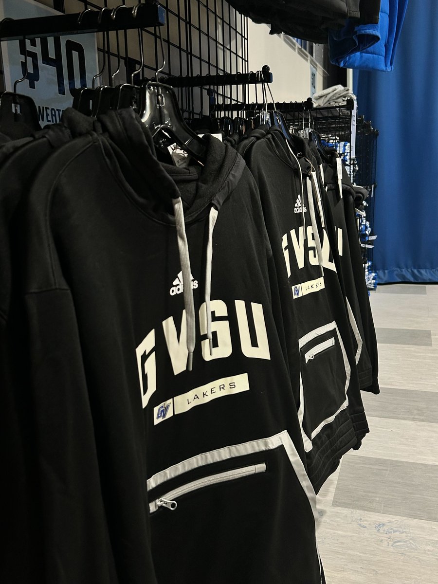 SALE TODAY! 🔥 $5 Bargain Bin, $10 T-shirts, $15 long sleeves, and lots of other great deals happening today. Come by the GVSU Team Shop from 11AM-2PM! #AnchorUp
