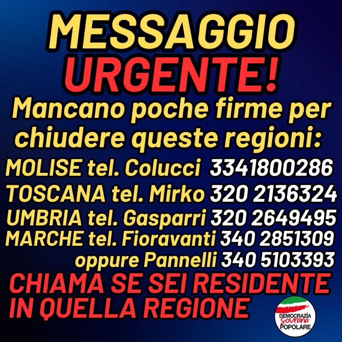 DemocraziaSovranaePopolare (@italiasovranae) on Twitter photo 