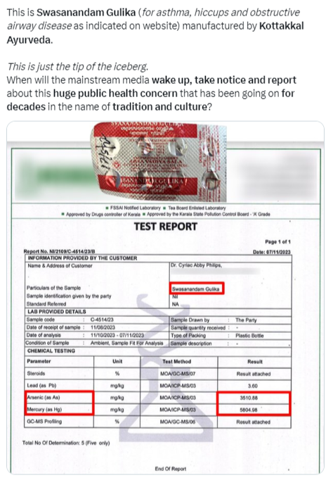 theliverdoc's tweet photo. Why double standards for Ayurveda in India and Ayurveda in USA? No value for lives in India? 
And this is one of the biggest brands in India. https://t.co/Ypt7INNbAw