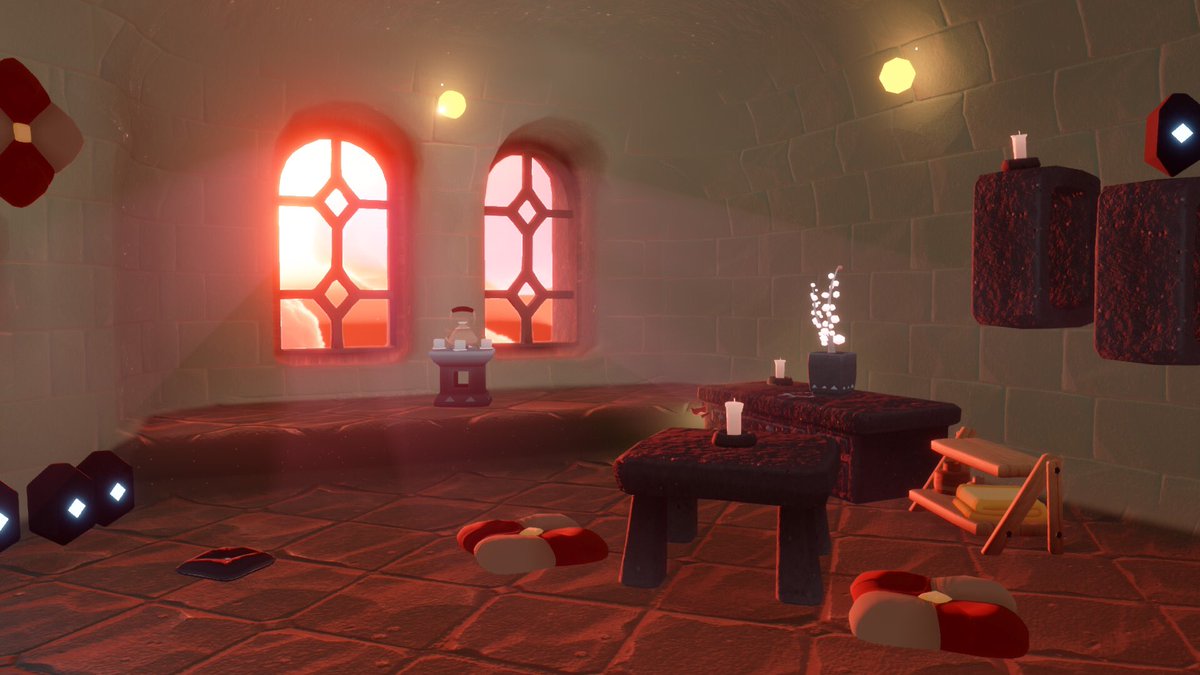 いい感じ！まだスカスカだからハートとキャンドル集めまくってベッドとか交換したい！