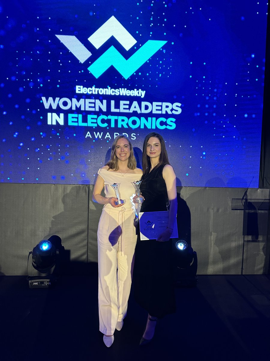🎉Congrats to our own Zhanet Zaharieva and Annika Möslein for winning awards at the @ElectronicsNews #WomenLeadersInElectronicsAwards! We're thrilled to see them recognised and be a part of a fab event celebrating the achievements of women in the industry! (1/2) #WLIEA