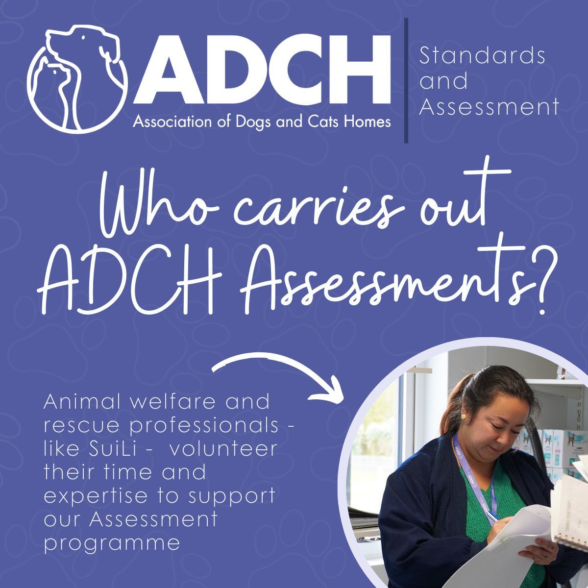 💭Did you know that the ADCH Assessment programme is carried out exclusively by volunteers? Our Volunteer Assessors support to our Members to achieve and maintain ADCH's Minimum Welfare and Operational Standards. Thank you to our Volunteer Assessors 🐕🐈🤝#togetherforcatsanddogs