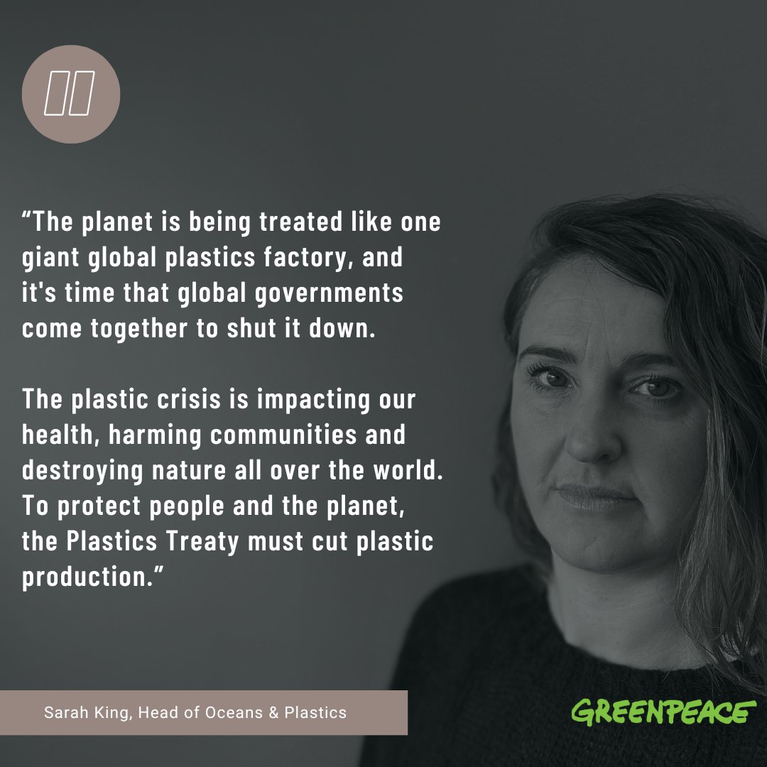 GreenpeaceCA's tweet photo. To ramp up pressure on UN delegates at #INC4, Greenpeace delivered a 20-foot “Global Plastics Factory” to the doorstep of the Shaw Center, where the talks on a Global Plastics Treaty are taking place. #PlasticsTreaty

➡️https://t.co/vWxzNpg7zx https://t.co/e9tjllcR0j