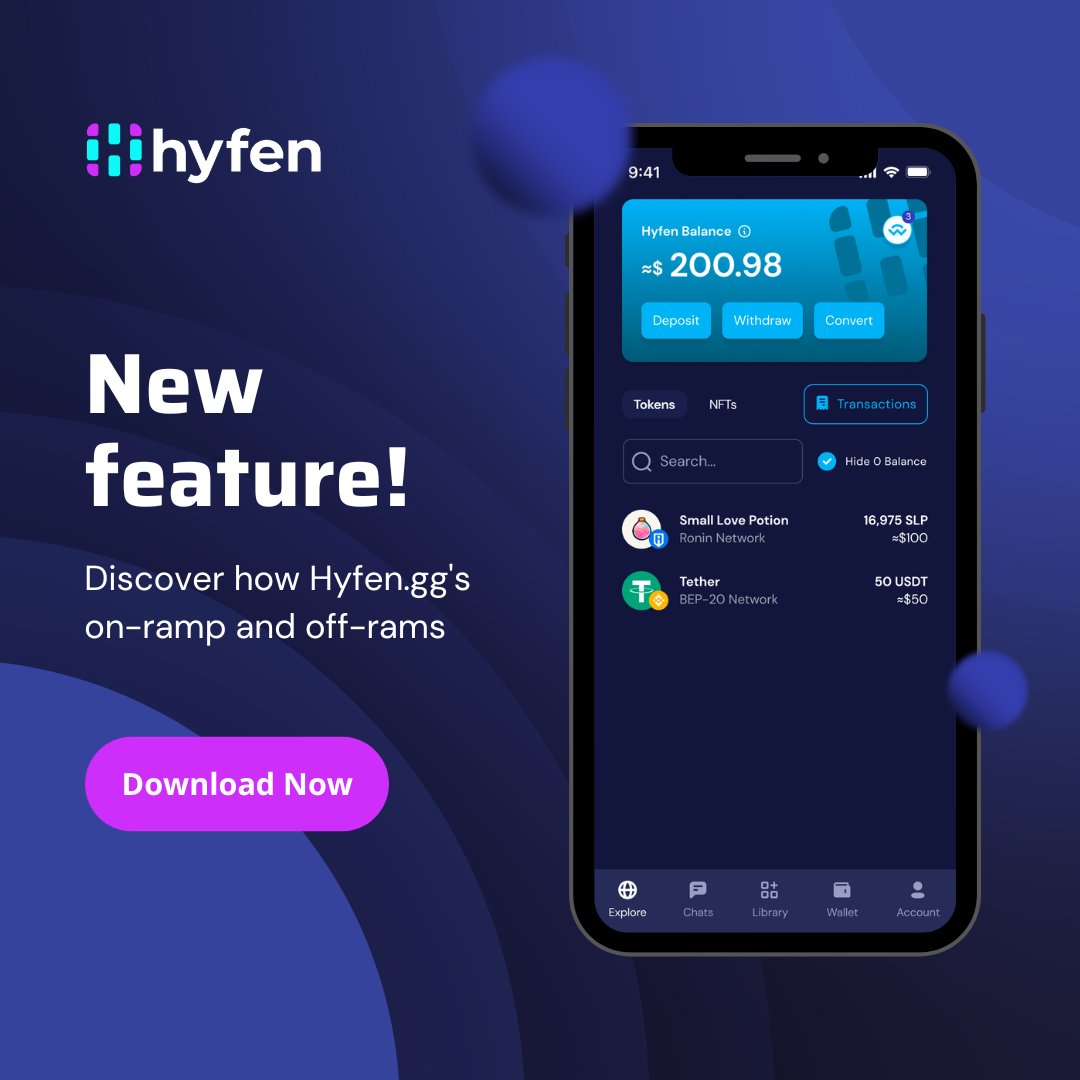 Discover how Hyfen.gg's on-ramp and off-ramp features are revolutionizing the way we handle crypto transactions. Experience faster, cheaper, and safer transactions today!