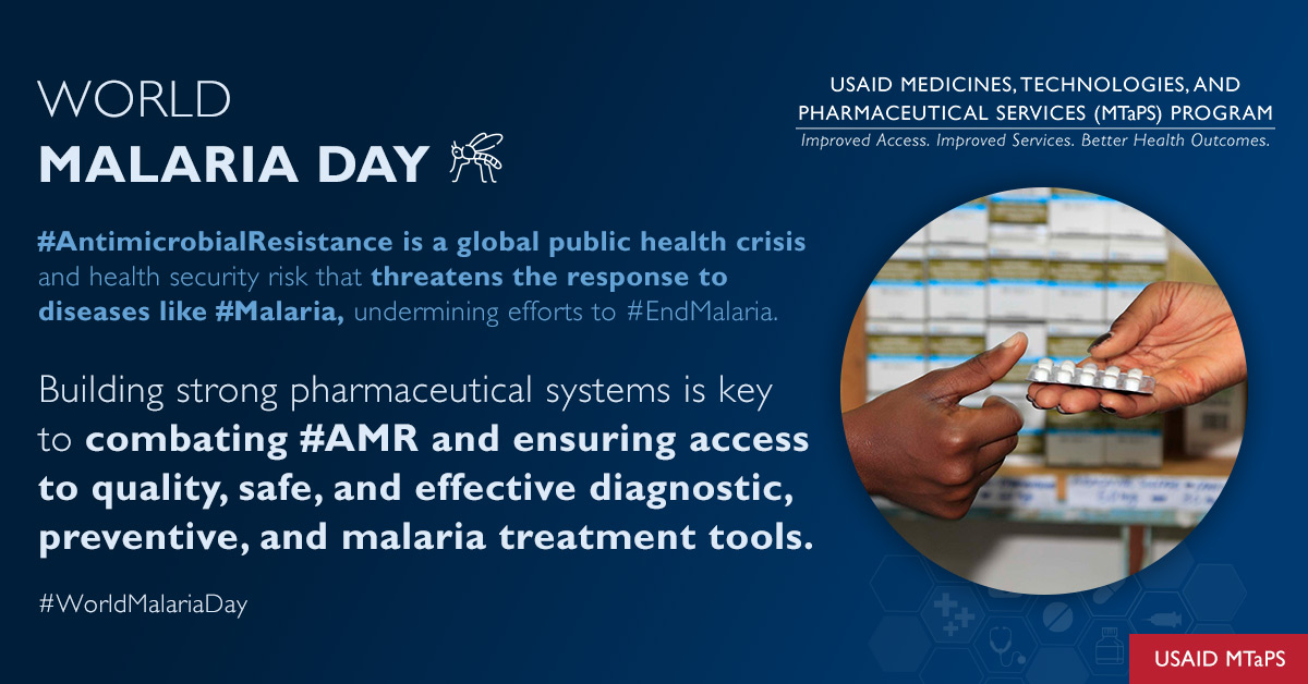 This #WorldMalariaDay, as the global community unites to build awareness of efforts to #EndMalaria, we share the @USAIDGH MTaPS Program's approach to working with countries toward a #MalariaFreeWorld➡️ mtapsprogram.org/our-resources/… #PharmaSystems