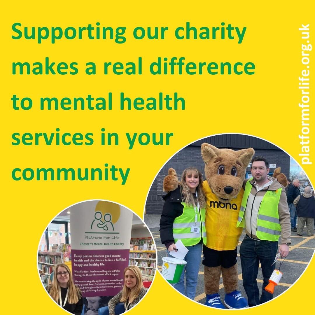 Choosing to support our charity means you will make a real difference to #MentalHealth Services in #Chester 💚 

We are keen to meet organisations who could help us. 

If you think that sounds like something you could help with, get in touch! 

#ChestersMentalHealthCharity