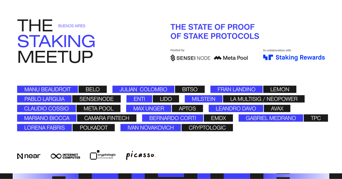cryptologicweb3's tweet photo. ๐ THE STAKING MEETUP
Join us for a co-sponsored event with top crypto leaders! Hear from experts like @BERNICORTI (EMDX) & @Ivan5novak (Cryptologic) + leaders from @SenseiNode, @Bitso, @belo_app & more. Don't miss groundbreaking fintech discussions #CryptoMeetup #FintechPanel https://t.co/w0sv4RmZKV
