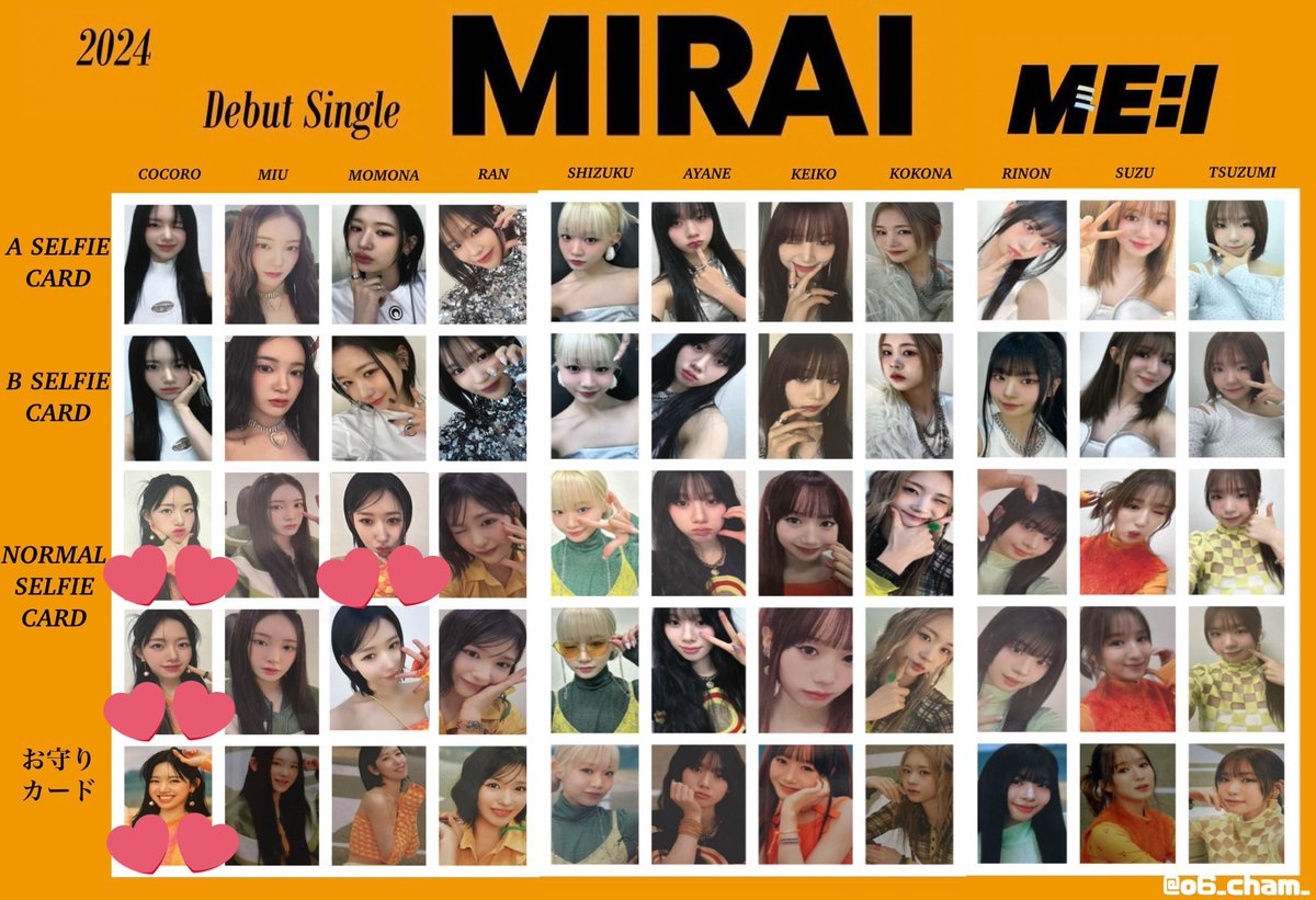 remm_e__kt's tweet photo. ME:I MIRAI トレカ 交換

譲▹▸ 通常トレカ 櫻井
        お守りカード 村上

求▹▸ 通常トレカ 笠原 加藤(💕︎︎ついてるもの)
         お守りカード 加藤

大阪手渡し(天王寺～心斎橋)もしくは郵送希望📮
お気軽にリプお待ちしております◎ https://t.co/ssZpXPV8XX